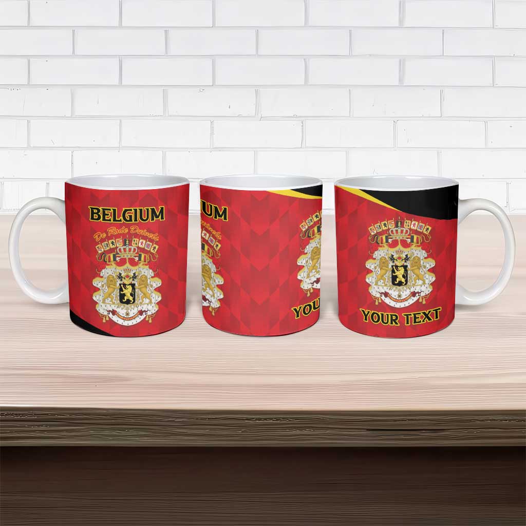 Custom Belgium Football 2026 Ceramic Mug Red Devils Pride - Wonder Print Shop