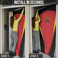 Custom Belgium Football 2026 Door Cover Red Devils Pride - Wonder Print Shop