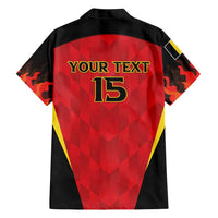 Custom Belgium Football 2026 Family Matching Off Shoulder Short Dress and Hawaiian Shirt Red Devils Pride - Wonder Print Shop