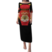 Custom Belgium Football 2026 Family Matching Puletasi and Hawaiian Shirt Red Devils Pride - Wonder Print Shop