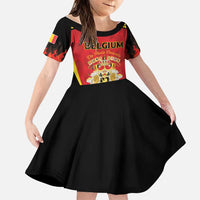 Custom Belgium Football 2026 Family Matching Summer Maxi Dress and Hawaiian Shirt Red Devils Pride - Wonder Print Shop