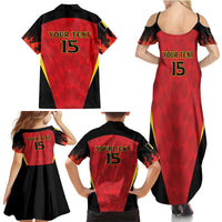 Custom Belgium Football 2026 Family Matching Summer Maxi Dress and Hawaiian Shirt Red Devils Pride - Wonder Print Shop