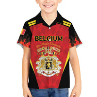 Custom Belgium Football 2026 Family Matching Summer Maxi Dress and Hawaiian Shirt Red Devils Pride - Wonder Print Shop
