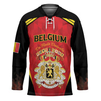 Custom Belgium Football 2026 Hockey Jersey Red Devils Pride - Wonder Print Shop