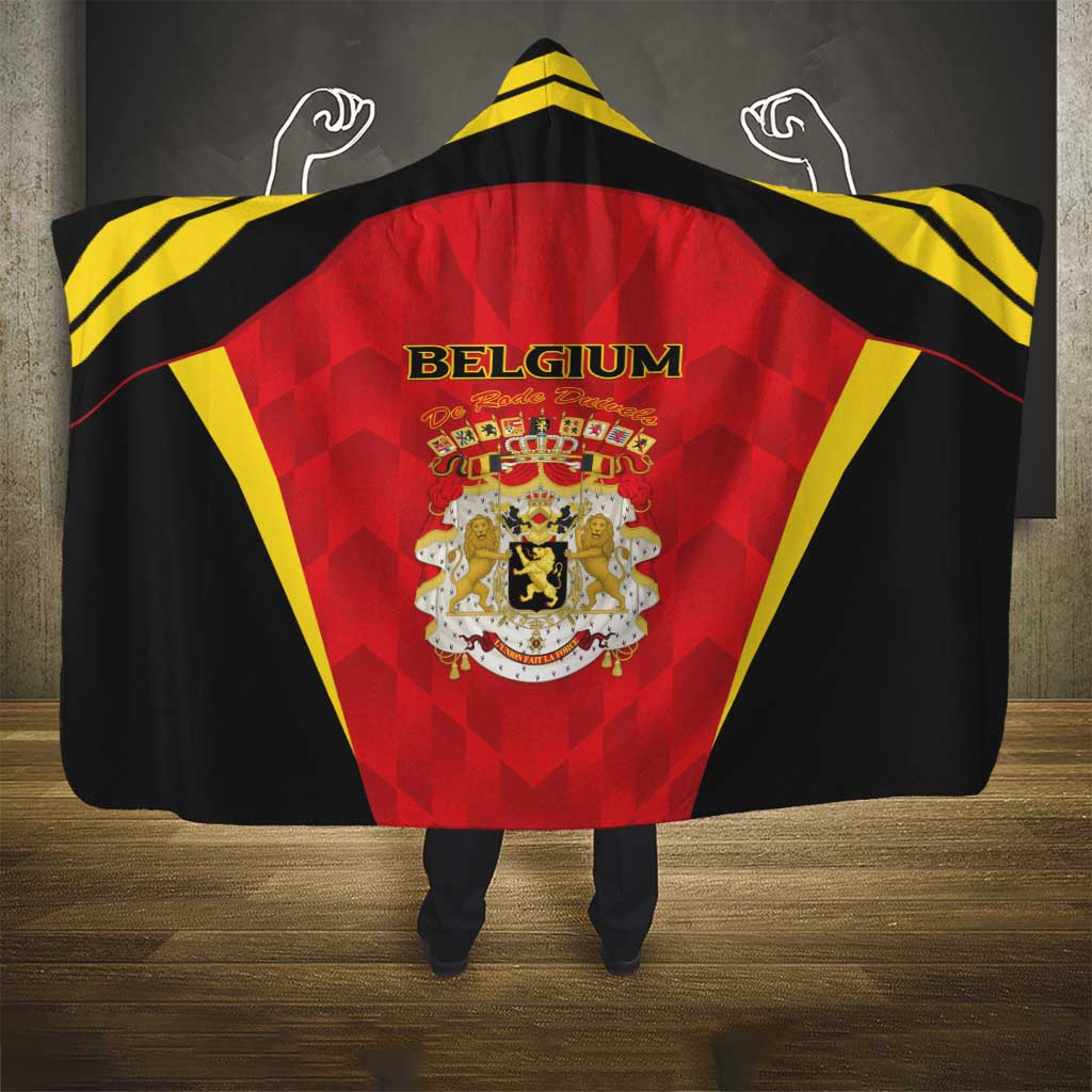 Belgium Football 2026 Hooded Blanket Red Devils Pride - Wonder Print Shop