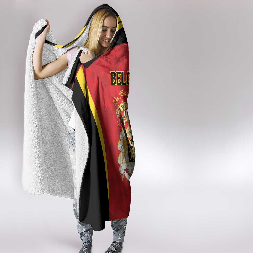 Belgium Football 2026 Hooded Blanket Red Devils Pride - Wonder Print Shop
