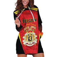 Custom Belgium Football 2026 Hoodie Dress Red Devils Pride - Wonder Print Shop