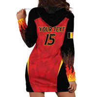 Custom Belgium Football 2026 Hoodie Dress Red Devils Pride - Wonder Print Shop