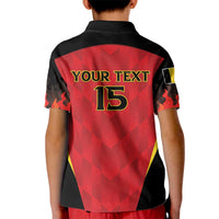 Custom Belgium Football 2026 Kid Polo Shirt Red Devils Pride - Wonder Print Shop