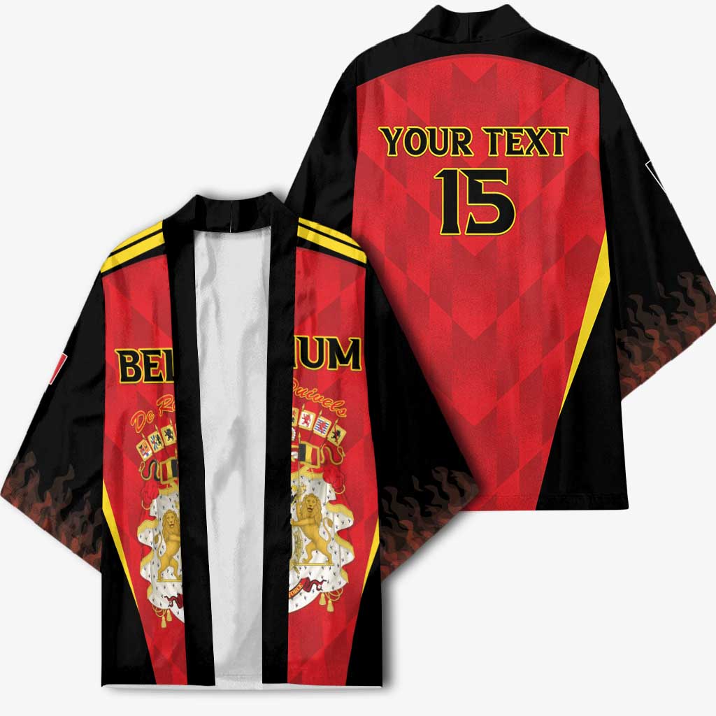 Custom Belgium Football 2026 Kimono Red Devils Pride - Wonder Print Shop
