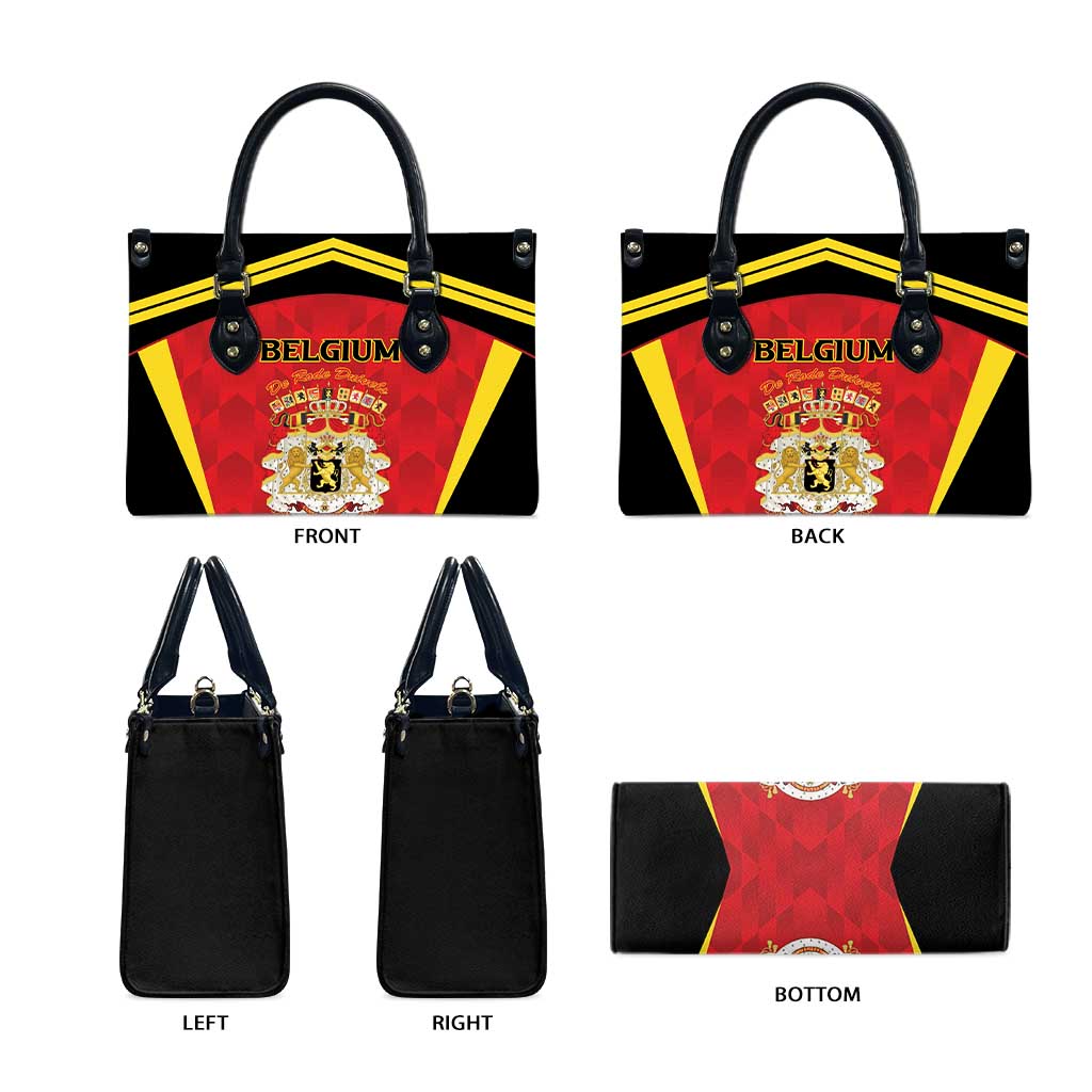 Belgium Football 2026 Leather Bag Red Devils Pride - Wonder Print Shop