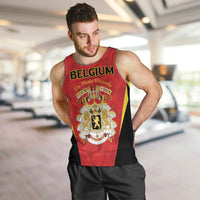 Custom Belgium Football 2026 Men Tank Top Red Devils Pride - Wonder Print Shop