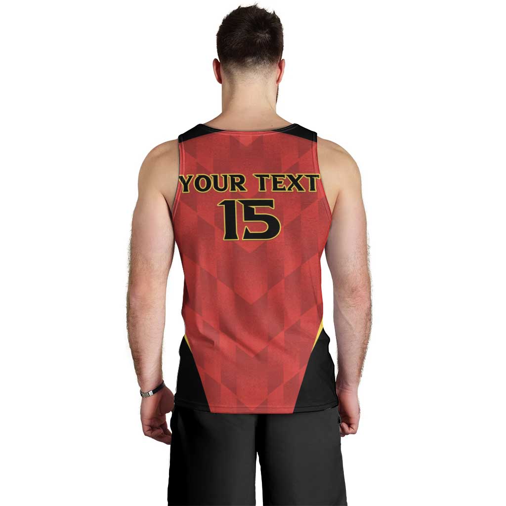 Custom Belgium Football 2026 Men Tank Top Red Devils Pride - Wonder Print Shop
