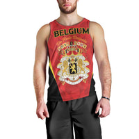Custom Belgium Football 2026 Men Tank Top Red Devils Pride - Wonder Print Shop