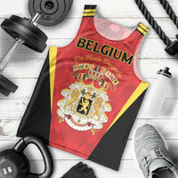 Custom Belgium Football 2026 Men Tank Top Red Devils Pride - Wonder Print Shop