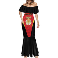 Custom Belgium Football 2026 Mermaid Dress Red Devils Pride - Wonder Print Shop
