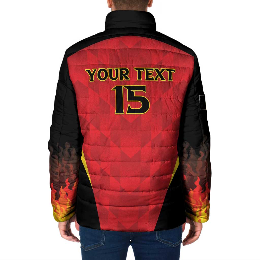 Custom Belgium Football 2026 Padded Jacket Red Devils Pride - Wonder Print Shop
