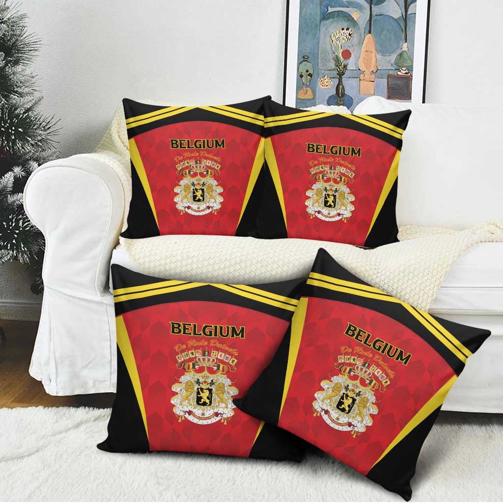 Belgium Football 2026 Pillow Cover Red Devils Pride - Wonder Print Shop
