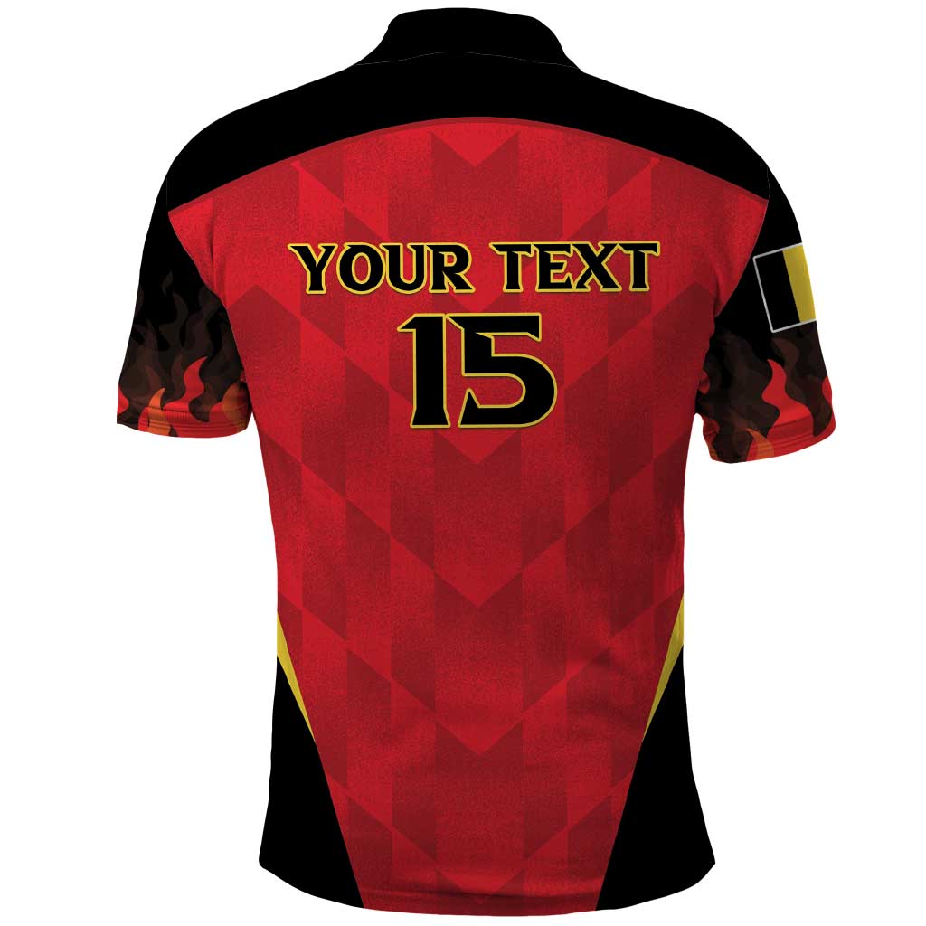 Custom Belgium Football 2026 Polo Shirt Red Devils Pride - Wonder Print Shop
