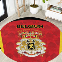 Belgium Football 2026 Round Carpet Red Devils Pride - Wonder Print Shop