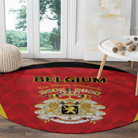 Belgium Football 2026 Round Carpet Red Devils Pride - Wonder Print Shop
