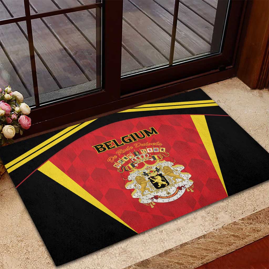Belgium Football 2026 Rubber Doormat Red Devils Pride - Wonder Print Shop