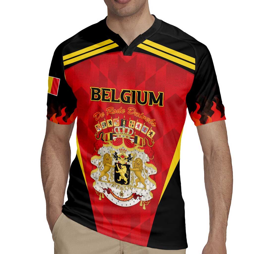 Custom Belgium Football 2026 Rugby Jersey Red Devils Pride - Wonder Print Shop