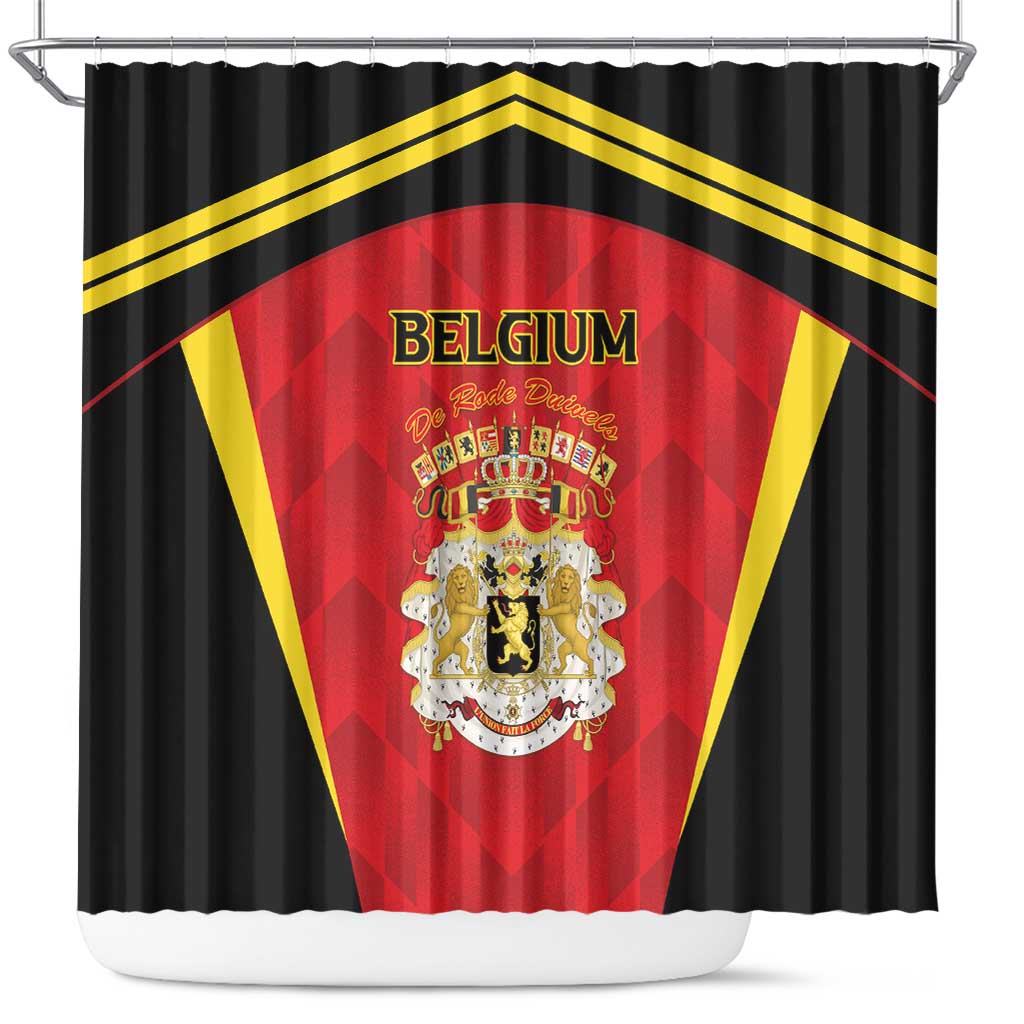 Belgium Football 2026 Shower Curtain Red Devils Pride - Wonder Print Shop