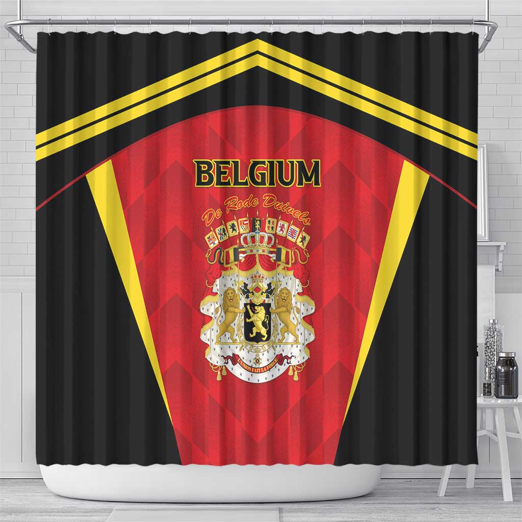 Belgium Football 2026 Shower Curtain Red Devils Pride - Wonder Print Shop