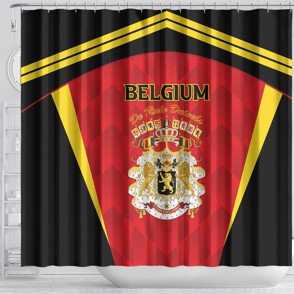 Belgium Football 2026 Shower Curtain Red Devils Pride - Wonder Print Shop