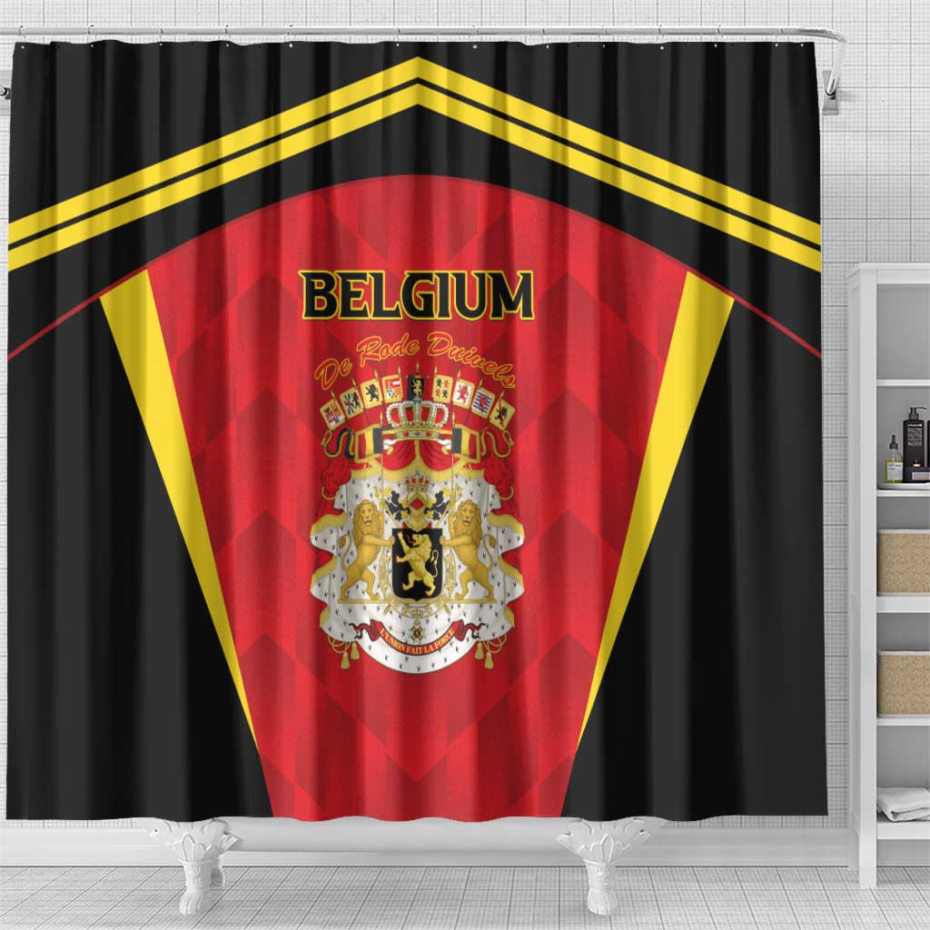 Belgium Football 2026 Shower Curtain Red Devils Pride - Wonder Print Shop