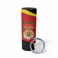 Custom Belgium Football 2026 Skinny Tumbler Red Devils Pride - Wonder Print Shop