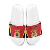 Belgium Football 2026 Slide Sandals Red Devils Pride - Wonder Print Shop