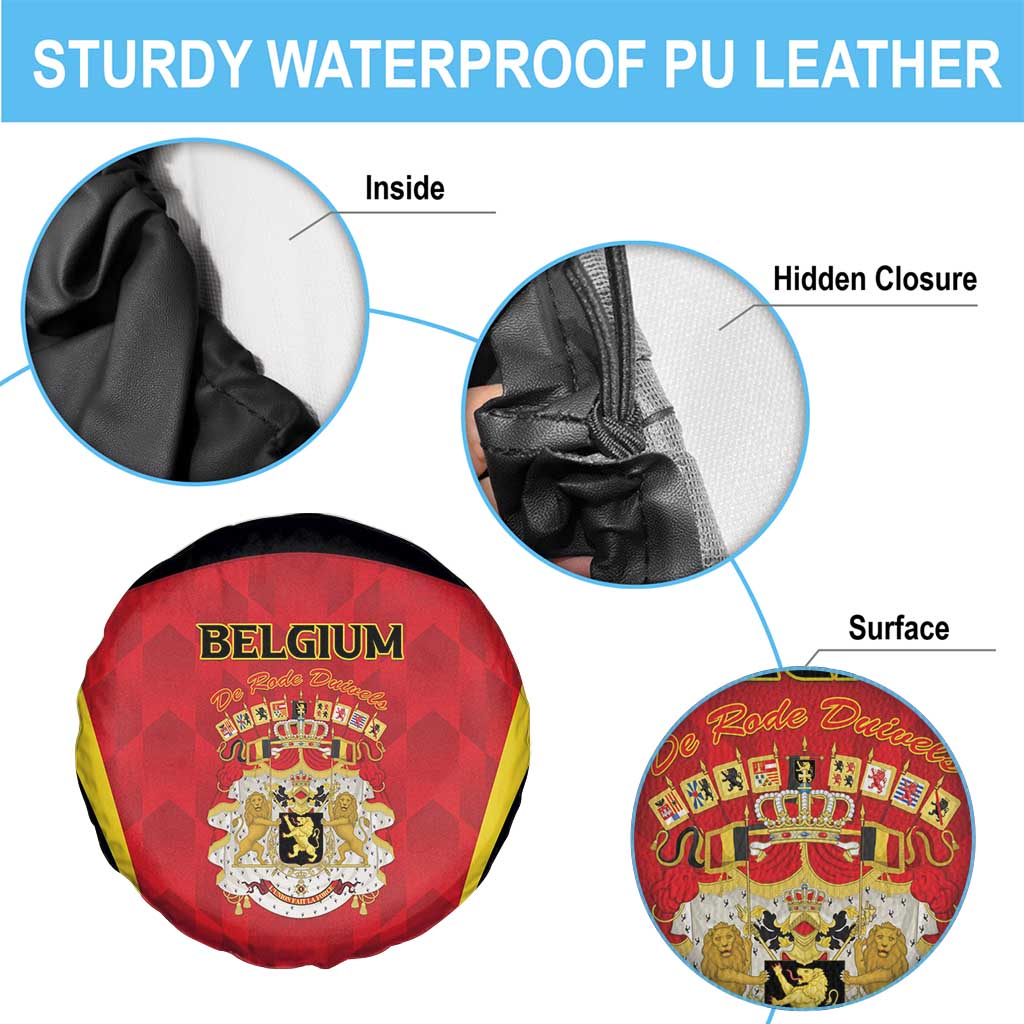 Belgium Football 2026 Spare Tire Cover Red Devils Pride - Wonder Print Shop