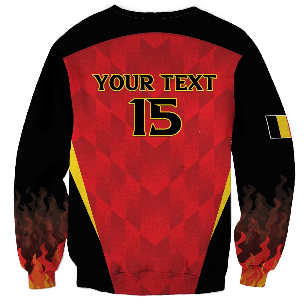 Custom Belgium Football 2026 Sweatshirt Red Devils Pride - Wonder Print Shop
