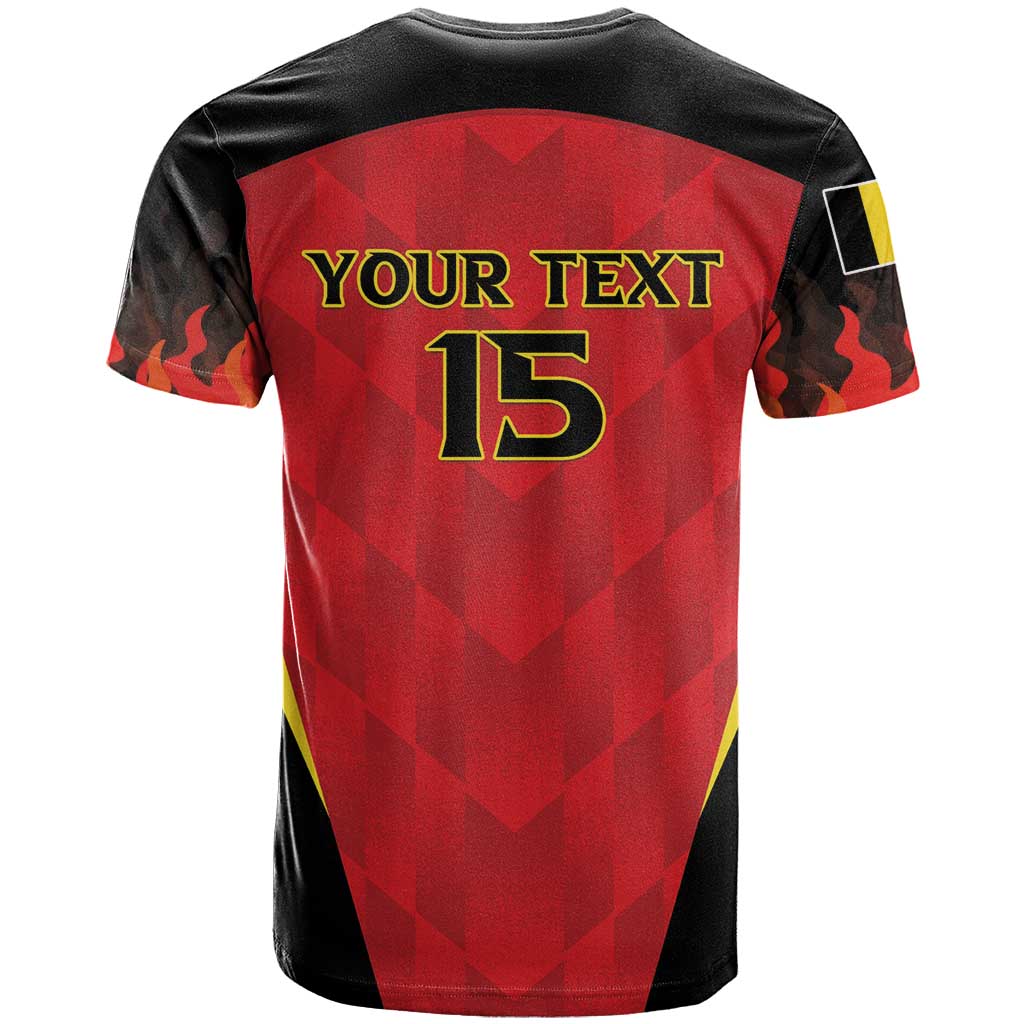 Custom Belgium Football 2026 T Shirt Red Devils Pride - Wonder Print Shop