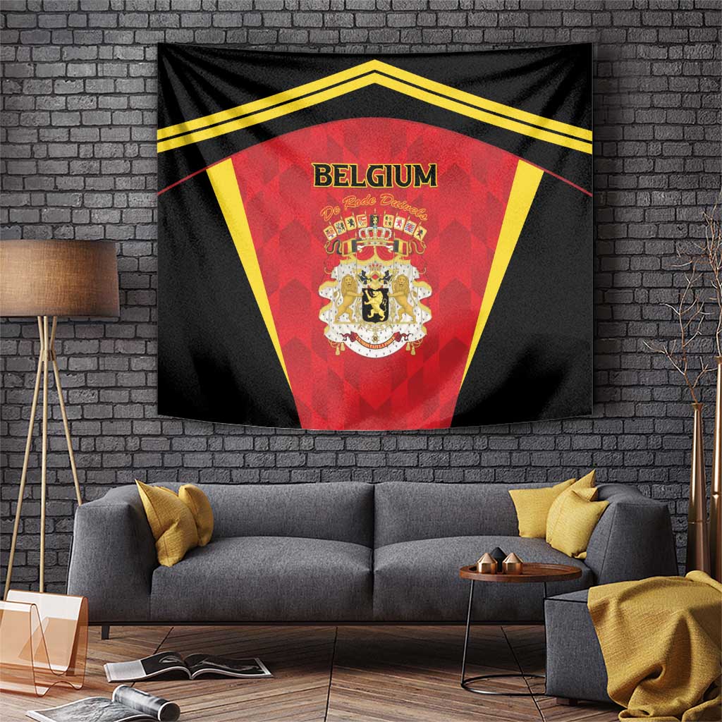 Belgium Football 2026 Tapestry Red Devils Pride - Wonder Print Shop