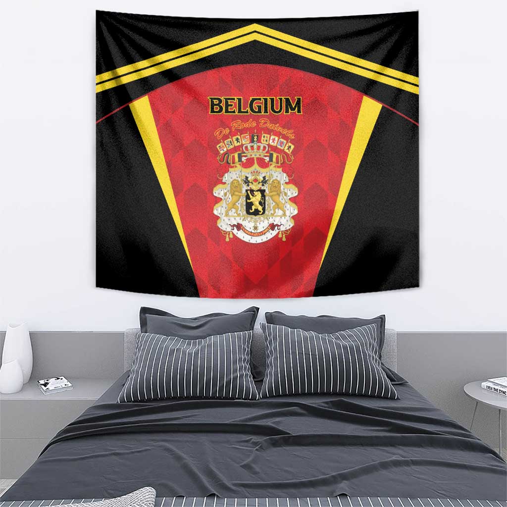 Belgium Football 2026 Tapestry Red Devils Pride - Wonder Print Shop