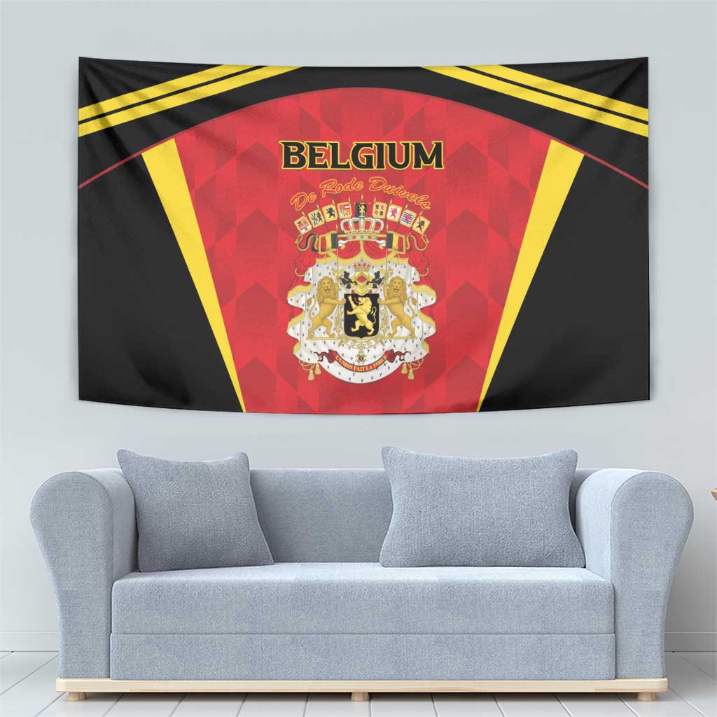 Belgium Football 2026 Tapestry Red Devils Pride - Wonder Print Shop