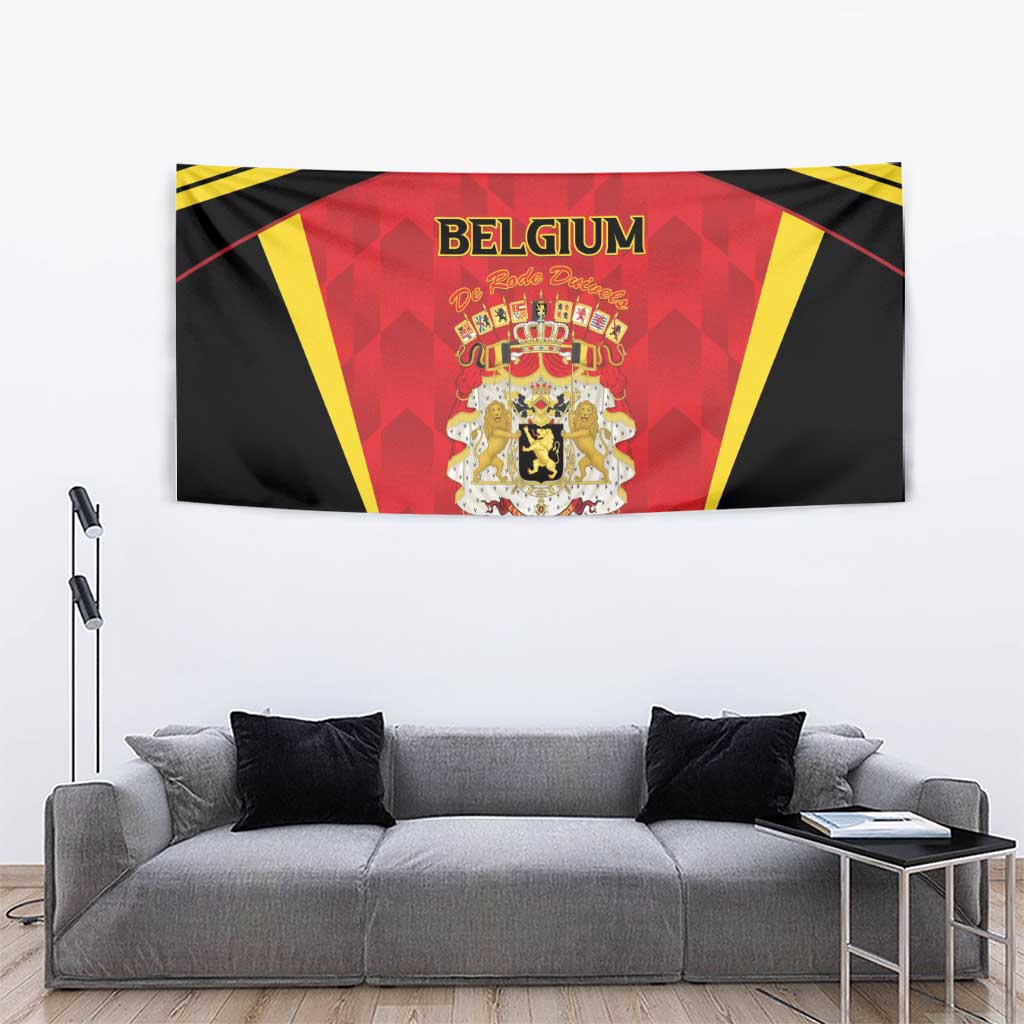 Belgium Football 2026 Tapestry Red Devils Pride - Wonder Print Shop