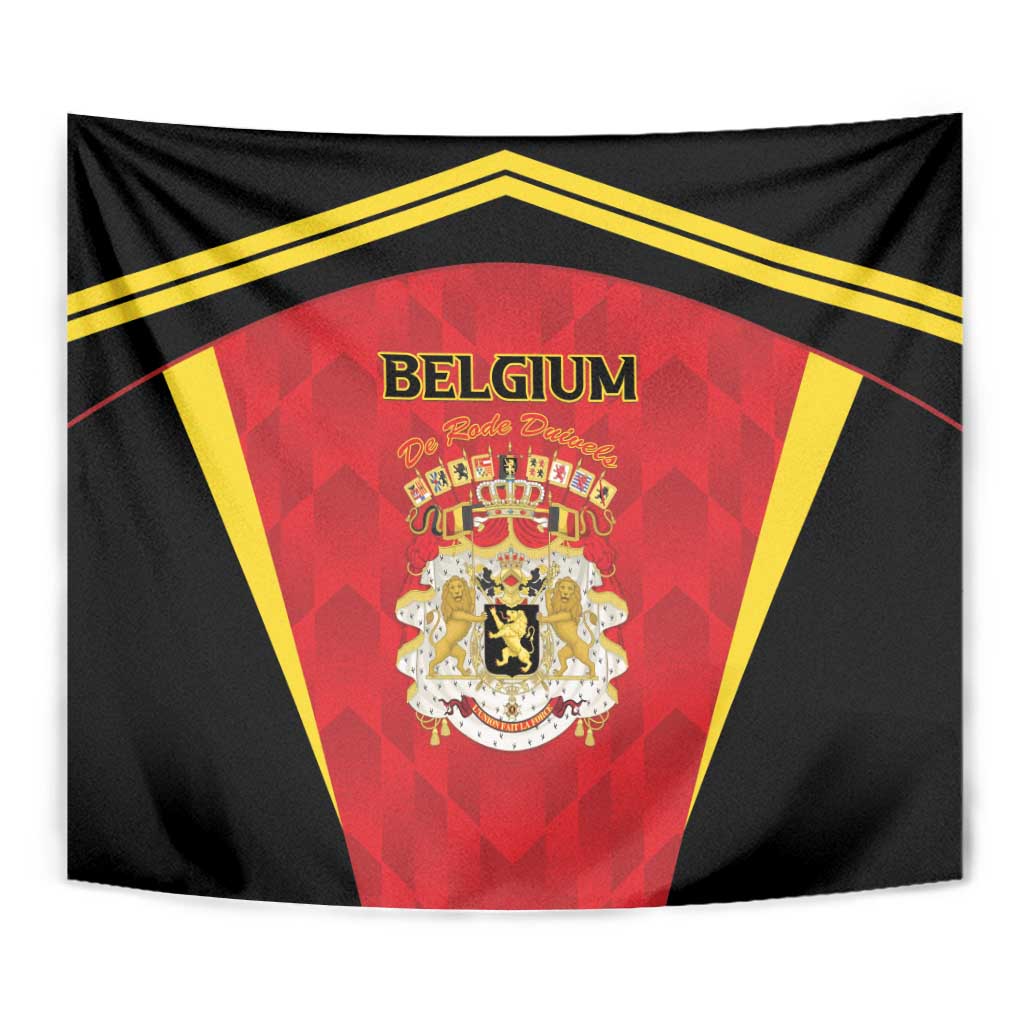Belgium Football 2026 Tapestry Red Devils Pride - Wonder Print Shop