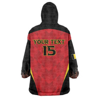 Custom Belgium Football 2026 Wearable Blanket Hoodie Red Devils Pride - Wonder Print Shop