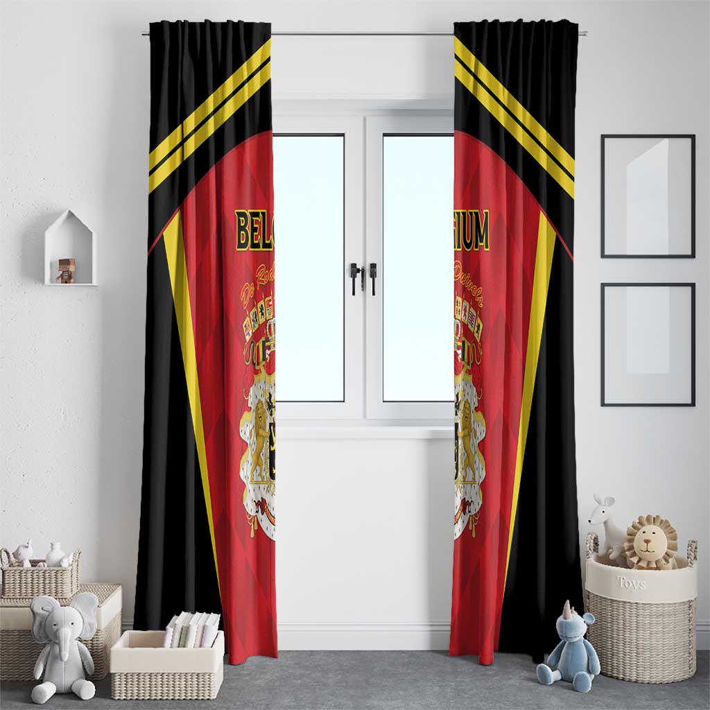 Belgium Football 2026 Window Curtain Red Devils Pride - Wonder Print Shop