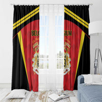 Belgium Football 2026 Window Curtain Red Devils Pride - Wonder Print Shop