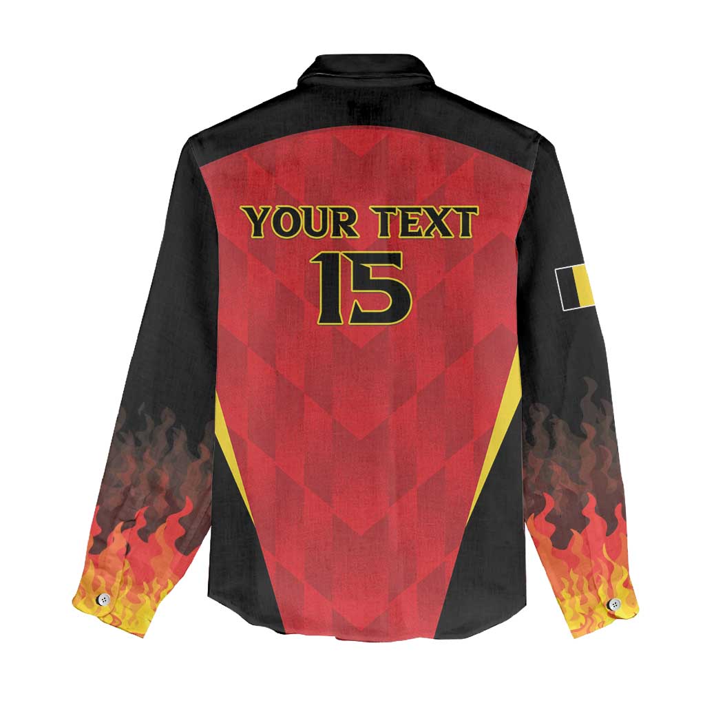 Custom Belgium Football 2026 Women Casual Shirt Red Devils Pride - Wonder Print Shop