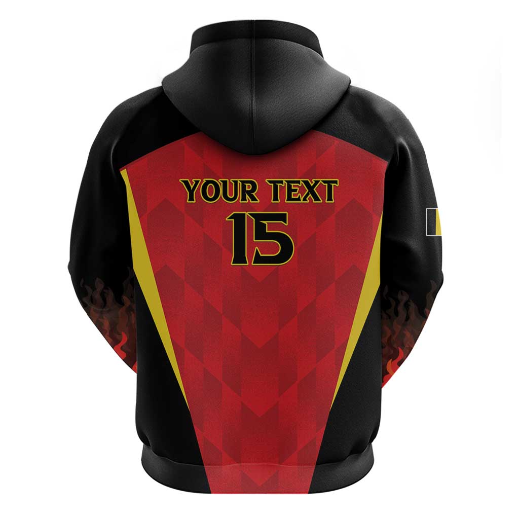 Custom Belgium Football 2026 Zip Hoodie Red Devils Pride - Wonder Print Shop