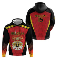 Custom Belgium Football 2026 Zip Hoodie Red Devils Pride - Wonder Print Shop