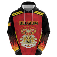 Custom Belgium Football 2026 Zip Hoodie Red Devils Pride - Wonder Print Shop