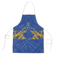 Kosovo Football 2026 Apron Rising Nation Blue Gold - Wonder Print Shop
