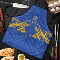 Kosovo Football 2026 Apron Rising Nation Blue Gold - Wonder Print Shop